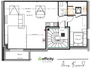  Appartement � vendre 2 pi�ces 52 m�