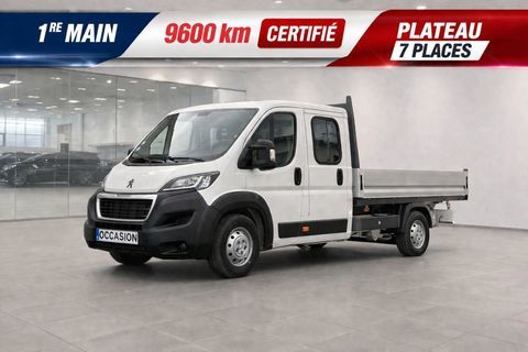 Peugeot Boxer 1&deg; Main / 2L HDI 130cv Double cabine Plateau 7 places ** 9 6 2019 occasion Abbecourt 60430