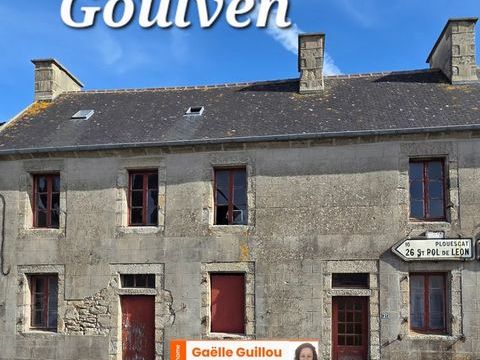   GOULVEN : b�tisse de charme � r�nover de 100m� pour 6 pi�ces + jardin Maison - 6 pi�ce(s) - 103 m�