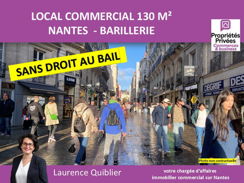 44000 NANTES  LOCAL COMMERCIAL130 m&sup2; A LOUER ? QUARTIER DECRE 3876 44000 Nantes
