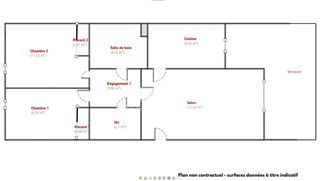  Appartement � vendre 3 pi�ces 65 m�