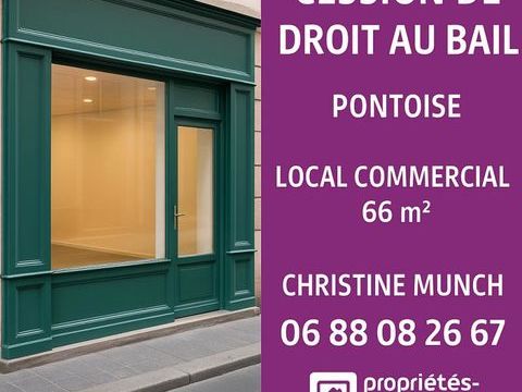 CESSION DROIT AU BAIL - LOCAL COMMERCIAL - PONTOISE 51000 95300 Pontoise