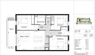  Appartement � vendre 4 pi�ces 84 m�