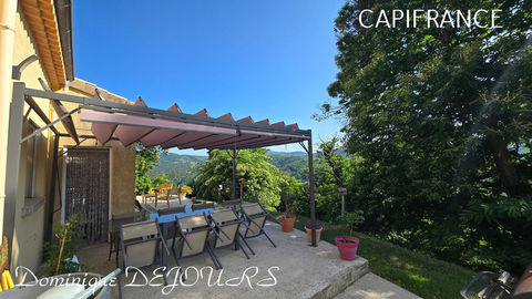   En Ard�che, � Issamoulenc - Maison de plain-pied avec vue d�gag�e sur la nature luxuriante - grand s�jour - 4 chambres Maison - 5 pi�ce(s) - 120 m�