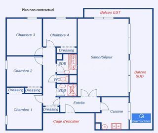  Appartement � vendre 5 pi�ces 107 m� Toulouse