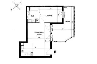  Appartement � vendre 2 pi�ces 47 m�