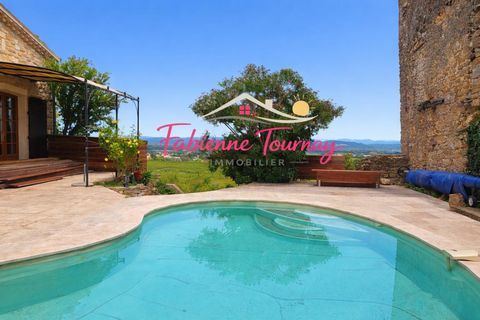   Maison de village en pierre, avec vue, 4 chambres, piscine chauff�e Maison - 10 pi�ce(s) - 288 m�