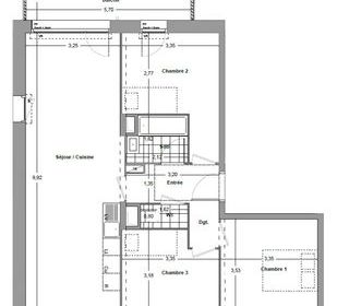  Appartement � louer 4 pi�ces 75 m�