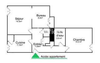  Appartement � vendre 2 pi�ces 54 m�