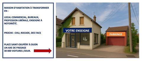 POTENTIEL PROFESSION LIB&Eacute;RALE....Local/bureau &agrave; vendre DIJON CAP NORD SUR AXE STRAT&Eacute;GIQUE FORT PASSAGE 399900 21000 Dijon