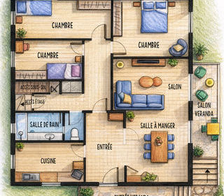  Maison � vendre 6 pi�ces 125 m�