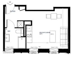  Appartement � vendre 1 pi�ce 26 m�