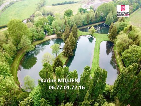   NONANCOURT 27320 Maison individuelle et lodge am�nag�, 4 �tangs avec bras de rivi�re, double garage, terrain de plus de 5 Hectar Maison - 6 pi�ce(s) - 193 m�