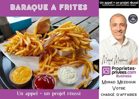 RONCQ - FONDS DE COMMERCE FRITERIE , avec TERRASSE Loyer 850 euros/mois 46000 59000 Lille