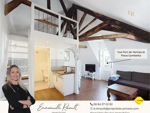   RARE. Vannes Port. Dernier �tage avec vue imprenable sur le port et la Place Gambetta Appartement - 1 pi�ce(s) - 34 m�