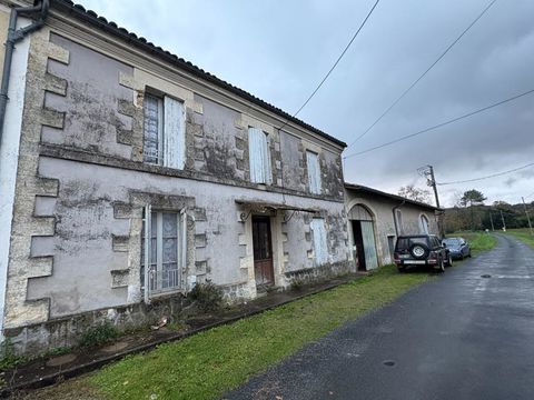   Ancienne ferme girondine � fort potentiel, Pessac sur Dordogne 185 m2 d�pendances 300 m2 Maison - 7 pi�ce(s) - 185 m�