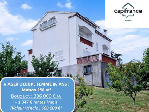   EXCLUSIVITE : viager occup� � �l�gante maison bourgeoise avec vue mer et jardin Maison - 8 pi�ce(s) - 250 m�