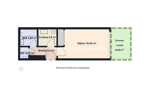  Appartement � vendre 1 pi�ce 23 m�