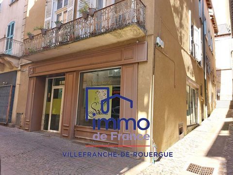 Commerce r&eacute;nov&eacute;, charme et caract&egrave;re 105m&sup2; + cave vout&eacute;e 45000 12200 Villefranche de rouergue
