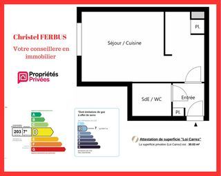  Appartement � vendre 1 pi�ce 30 m�