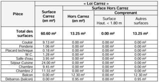  Appartement � vendre 3 pi�ces 61 m�