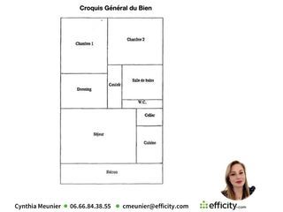  Appartement � vendre 3 pi�ces 65 m�