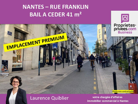 44000 NANTES - BAIL A CEDER  41 M&sup2; QUARTIER GRASLIN 39200 44000 Nantes
