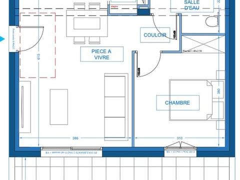   PRUNETE (20) � vendre Appartement2 pi�ces de 41,85 m2 avec terrasse et jardin Appartement - 2 pi�ce(s) - 42 m�