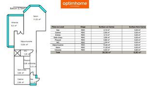  Appartement � vendre 1 pi�ce 43 m�