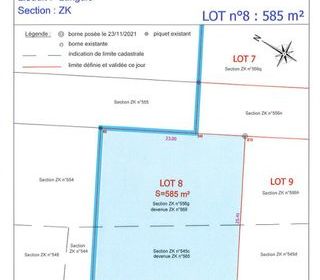  Terrain � vendre 585 m�