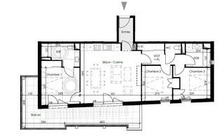  Appartement � louer 4 pi�ces 80 m�