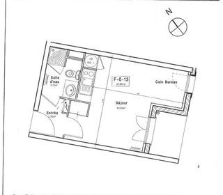  Appartement � vendre 1 pi�ce 21 m�