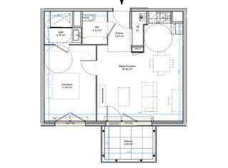  Appartement � vendre 2 pi�ces 43 m�