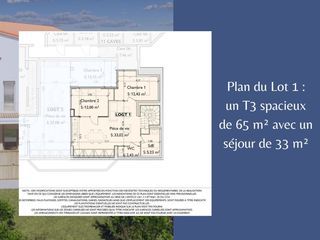  Appartement � vendre 3 pi�ces 65 m�