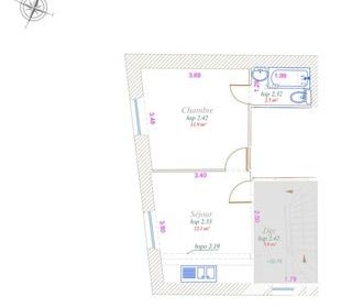  Appartement � vendre 2 pi�ces 27 m�