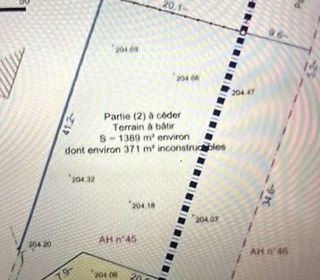  Terrain � vendre 1389 m�