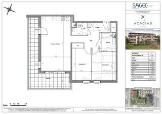  Appartement � vendre 3 pi�ces 68 m�