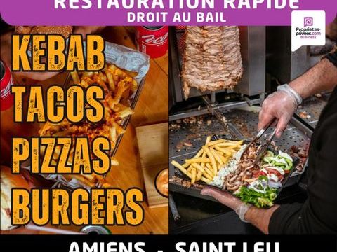 Amiens Saint-Leu - Droit au bail , Restauration rapide 100 m&sup2; 57000 80000 Amiens