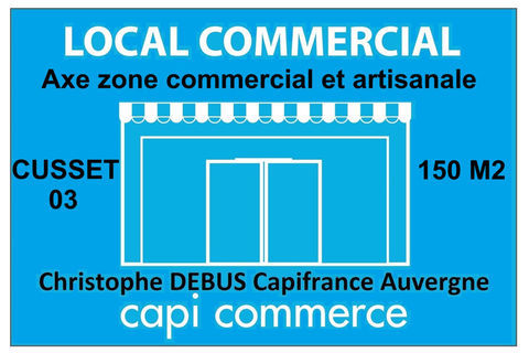 Local, magasin 150 M2 à louer proche de VICHY Zone commerciale de CARREFOUR CUSSET (03) 2050 03300 Cusset