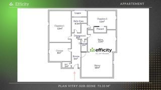  Appartement � vendre 4 pi�ces 73 m�