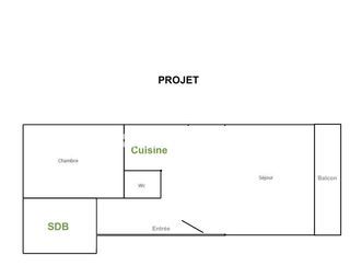  Appartement � vendre 2 pi�ces 56 m�