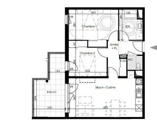  Appartement � louer 3 pi�ces 64 m�