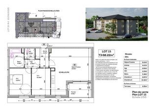  Appartement � vendre 3 pi�ces 68 m�