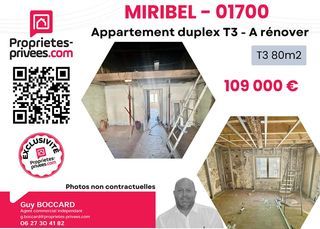  Appartement � vendre 3 pi�ces 80 m�