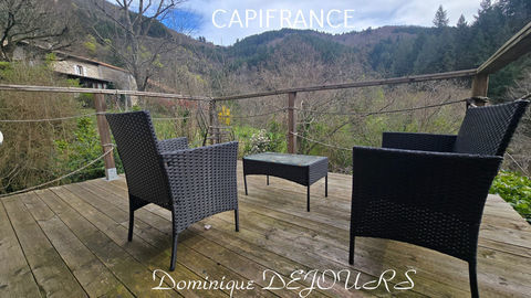   Vall�e de l'Eyrieux entre rivi�re et Dolce Via - Petite maison imm�diatement habitable - Vendue meubl�e - 44m� - Terrasse Maison - 2 pi�ce(s) - 44 m�