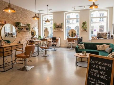 Salon de coiffure de 100 m&sup2; r&eacute;put&eacute; au c�ur du centre-ville 105000 92260 Fontenay aux roses