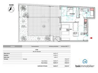  Appartement � vendre 2 pi�ces 44 m�