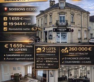  Immeuble � vendre 10 pi�ces 134 m�