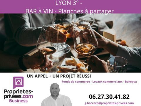 69003 LYON - Fonds de commerce BAR &agrave; Vin 198000 69003 Lyon
