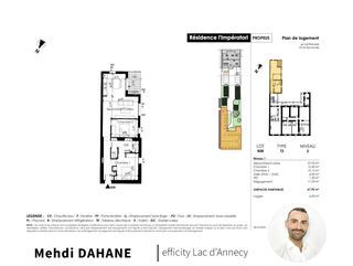  Appartement � vendre 3 pi�ces 68 m�